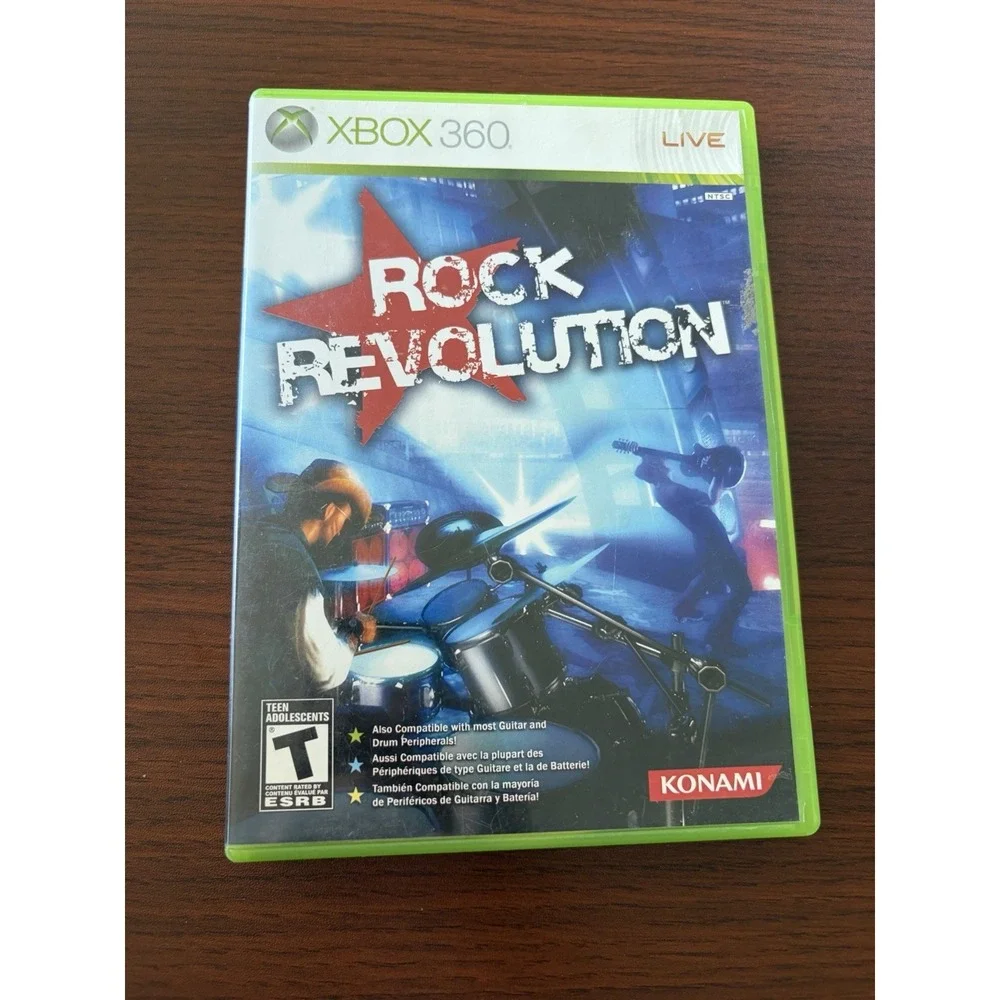 Rock Revolution XBOX 360‎ Video Game Korn Metallica Linkin Park band